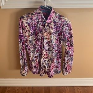 Au noir floral dress shirt size 1